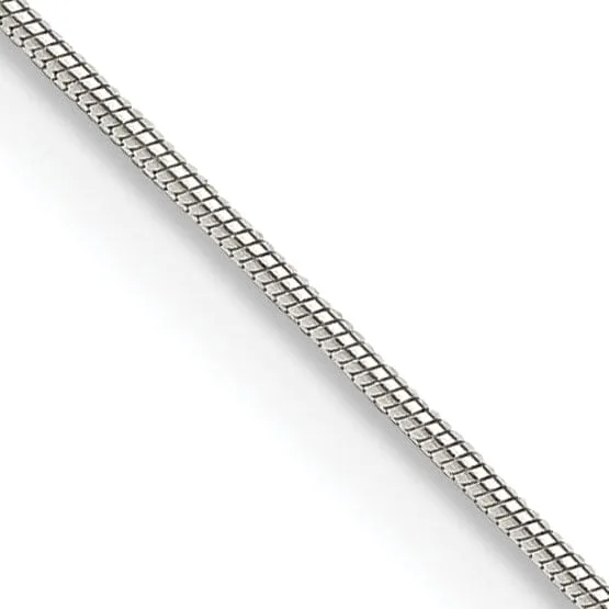 Silver Polish Solid 0.70-mm Round Snake Chain
