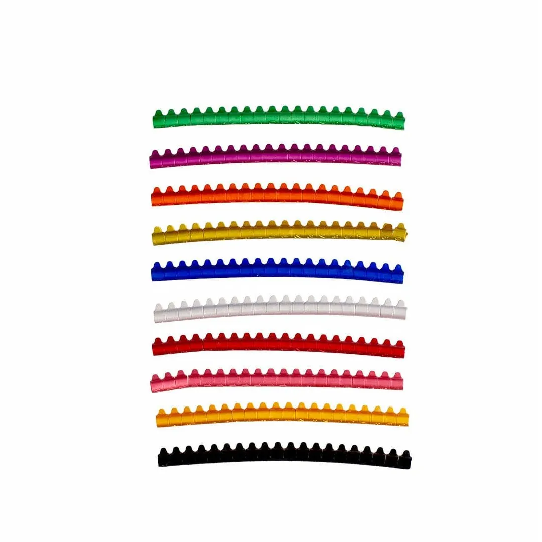 SPLIT RINGS CANARY ALUMINUM 3mm mixed colors