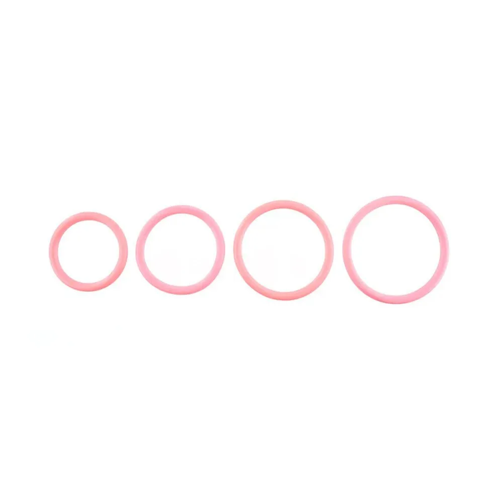 Sportsheets Rubber O-Ring - Coral - 4 Pack