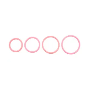 Sportsheets Rubber O-Ring - Coral - 4 Pack
