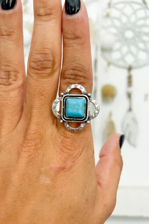 Square Cut Adjustable Ring