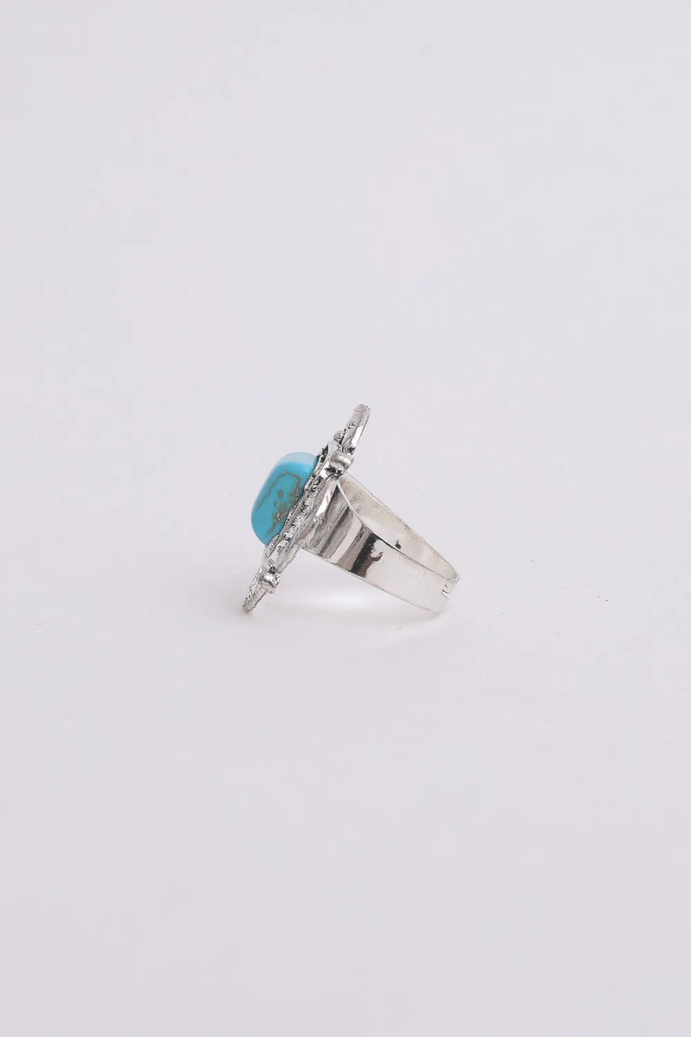 Square Cut Adjustable Ring