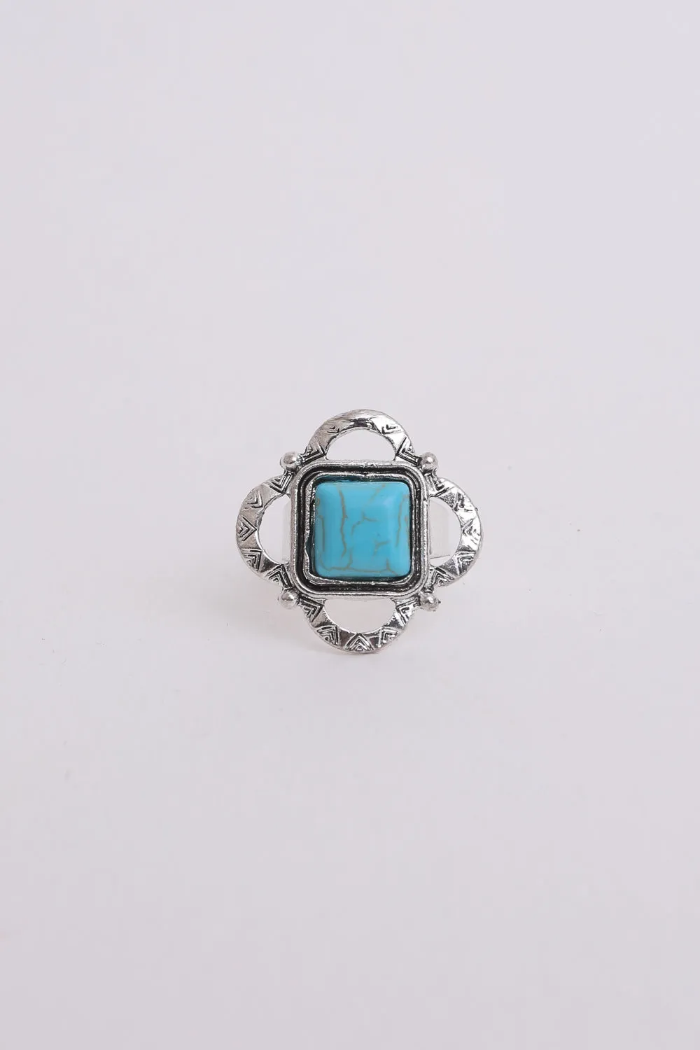 Square Cut Adjustable Ring