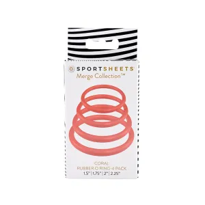 SS Coral O Ring 4 Pack Pink