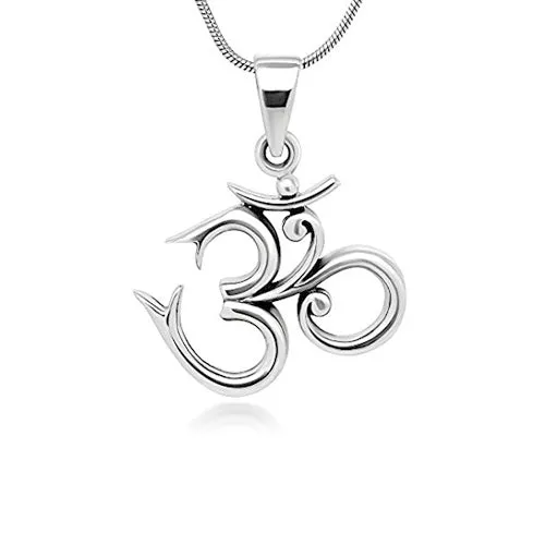Sterling Silver Om Pendant