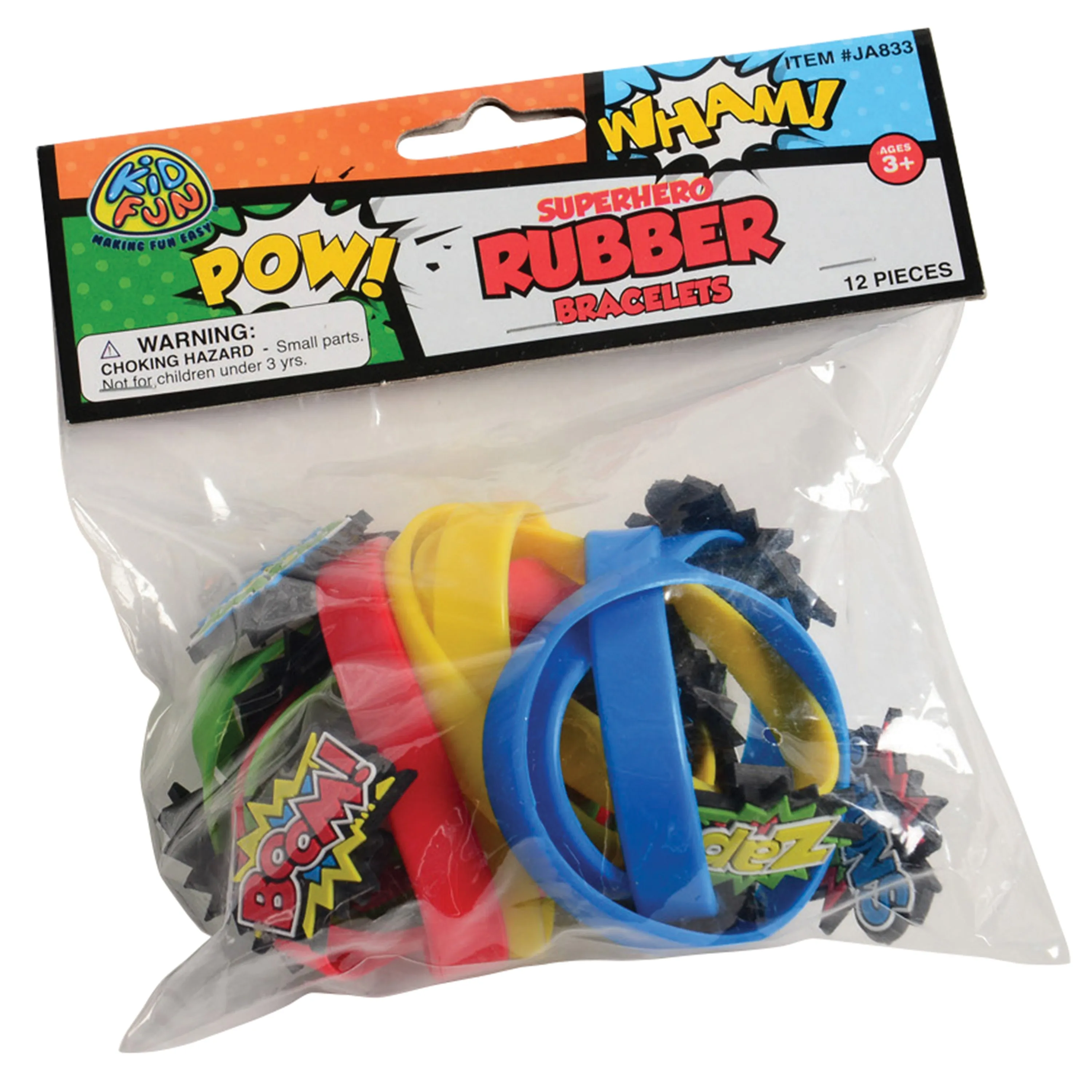 Superhero Rubber Bracelets