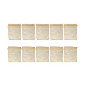 Thamboola Bag Set - 7 x 5 Inches | 10 Pcs/ Potli Bag/ Tambula Bag for Wedding/ Assorted Colour