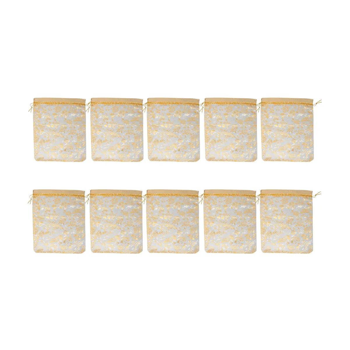 Thamboola Bag Set - 7 x 5 Inches | 10 Pcs/ Potli Bag/ Tambula Bag for Wedding/ Assorted Colour