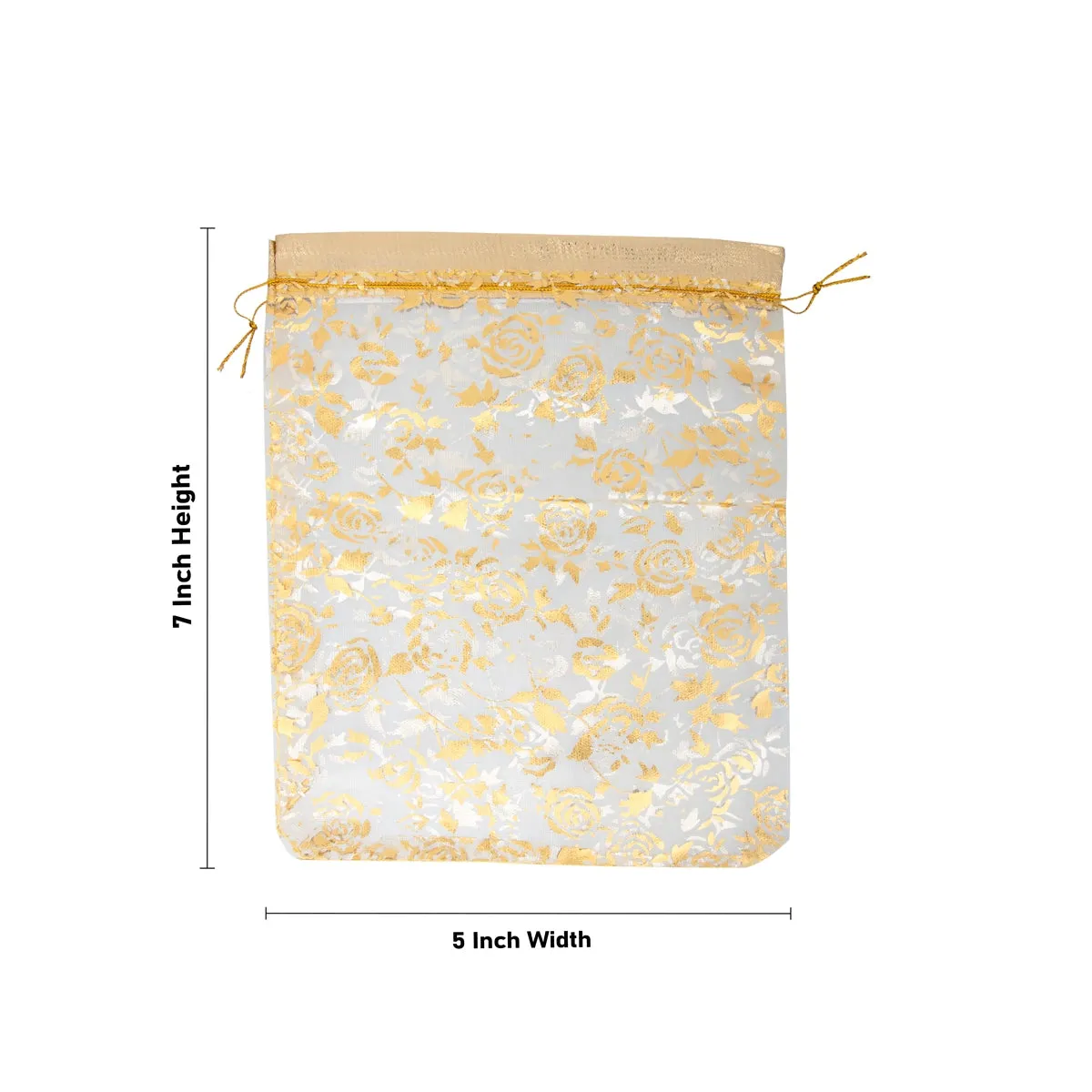 Thamboola Bag Set - 7 x 5 Inches | 10 Pcs/ Potli Bag/ Tambula Bag for Wedding/ Assorted Colour