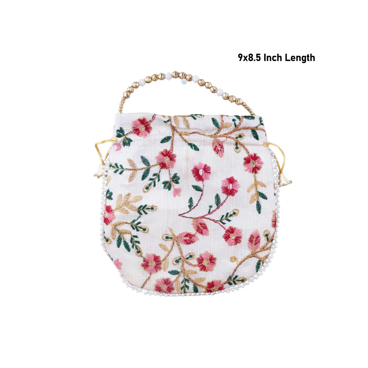 Thamboolam Bag - 9 x 8.5 Inches | Embroidery Thambula Pai/ Tambula Bag for Wedding/ 40 Gms/ Assorted Colour