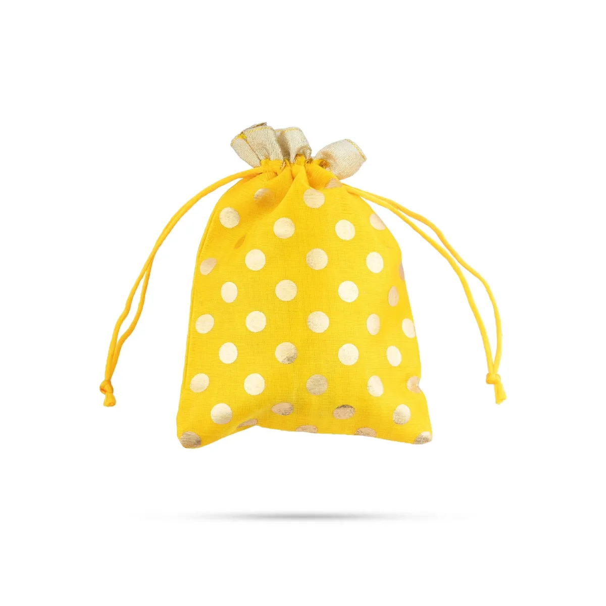 Thamboolam Bag Set - 7 x 5 Inches | 5 Pcs/ Jari Design Potli Bag/ Tambula Bag for Wedding/ Assorted Colour