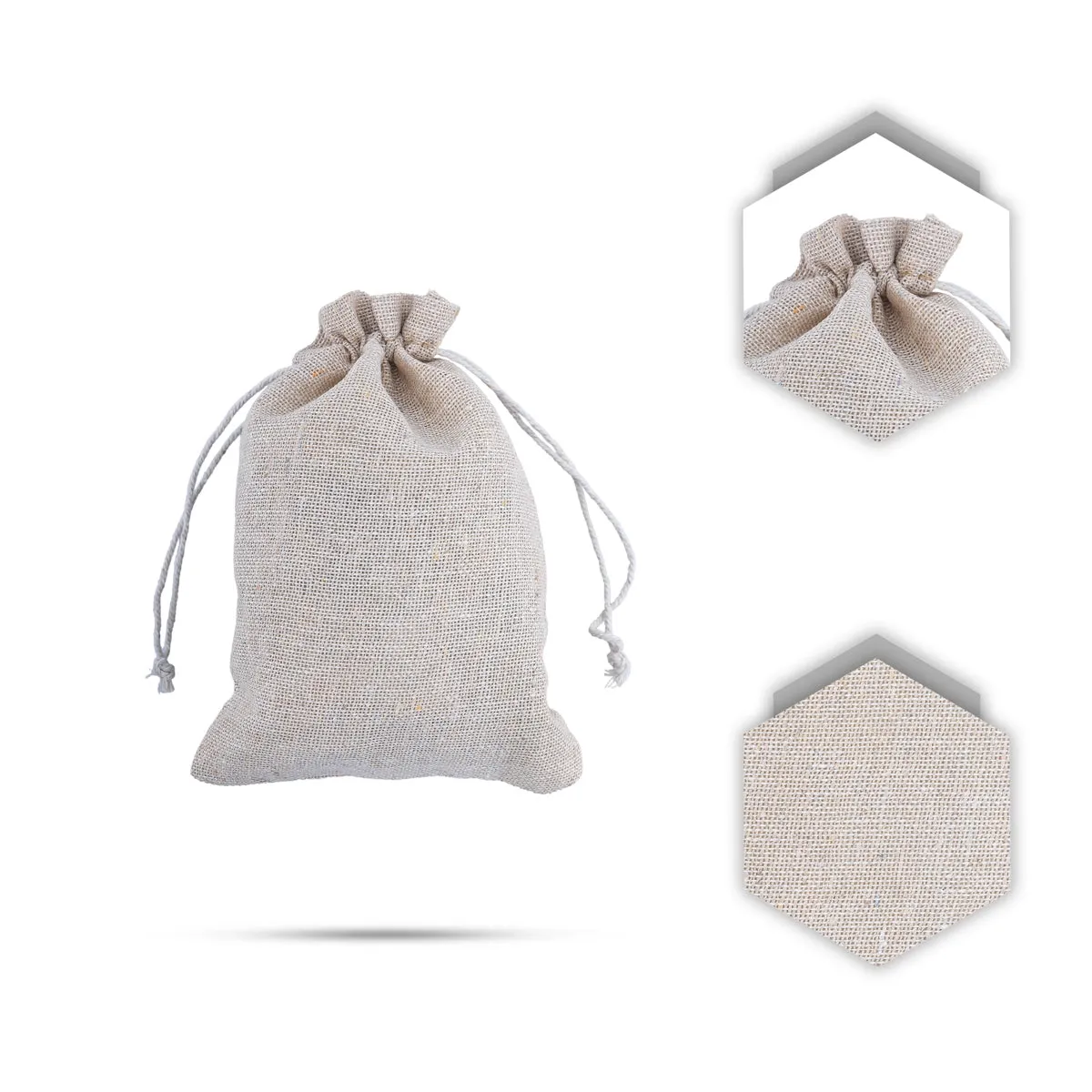 Thamboolam Bag Set - 7 x 5 Inches | 5 Pcs/ Potli Bag/ Cotton Jute Bag/ Tambula Bag for Wedding/ Assorted Colour