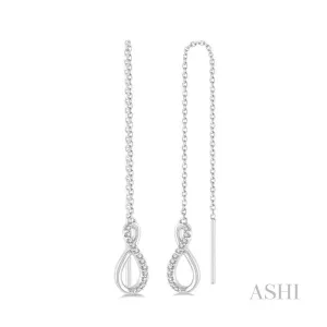 Threader Diamond Long Earrings