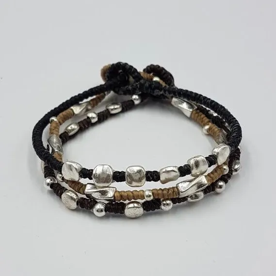 Tonal Knot Bracelets Set/3
