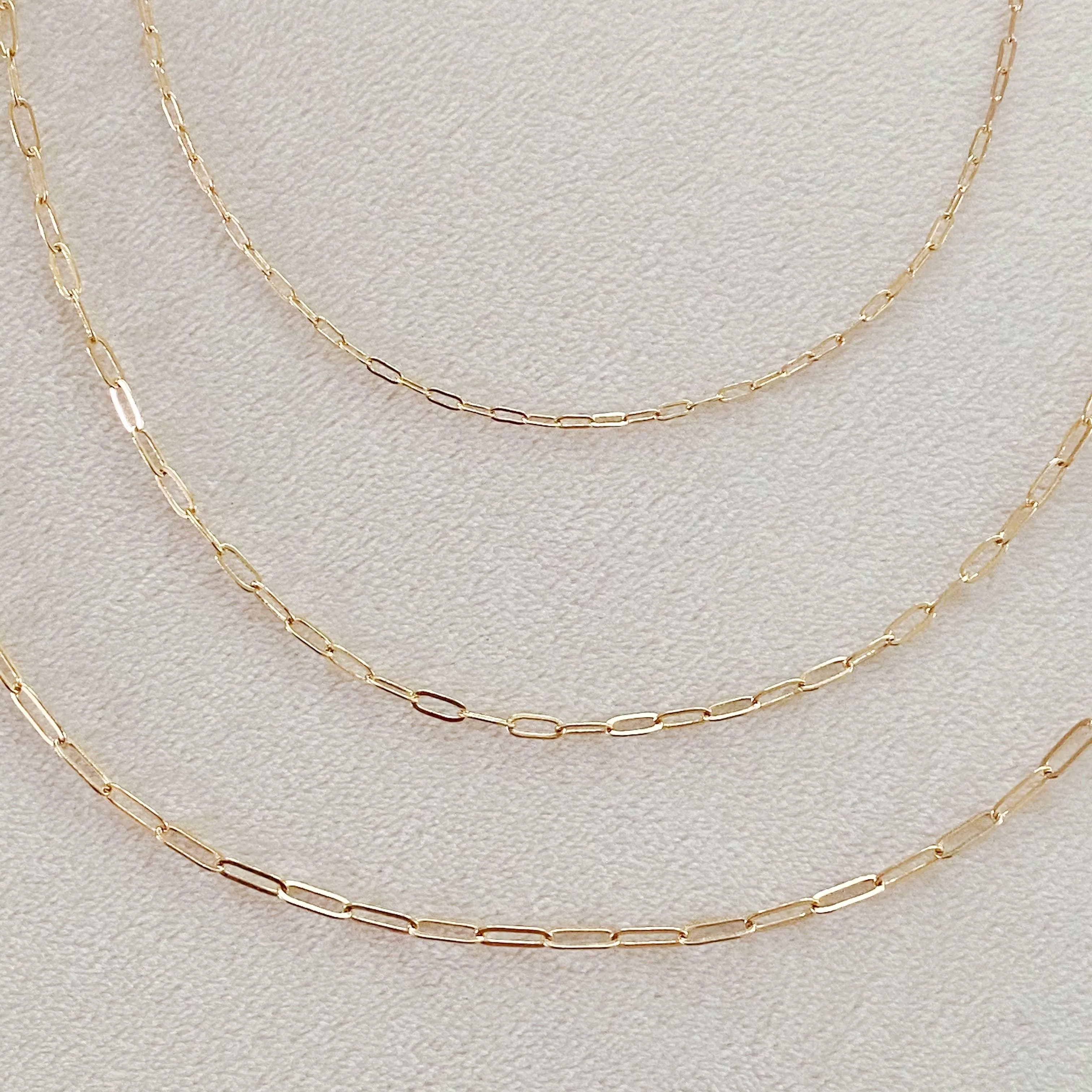 Triple The Fun Chain Link Necklace