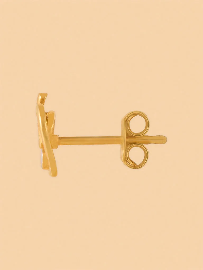 Westside X Pome Twisted Lab Diamond Rope Heart Studs
