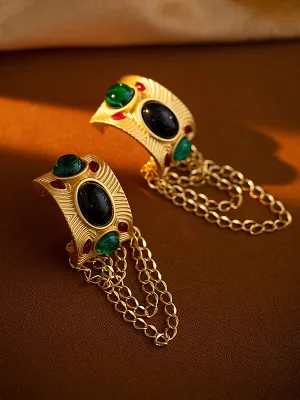 xakxx Chains Tasseled Eardrop Earrings Accessories