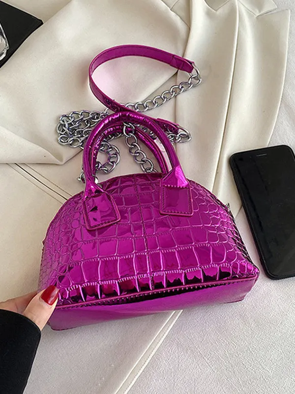 xakxx  PU Chains Shoulder Bag Handbag