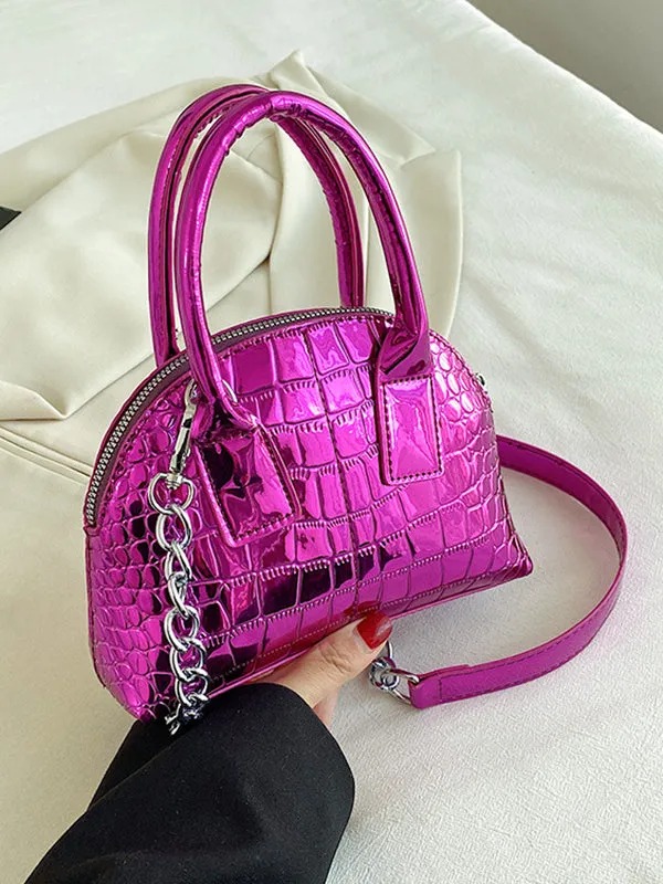 xakxx  PU Chains Shoulder Bag Handbag