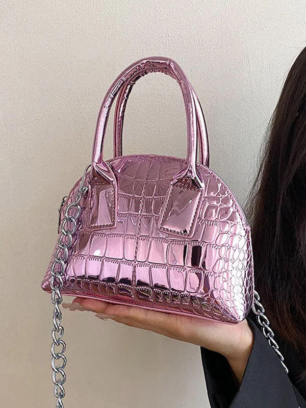 xakxx  PU Chains Shoulder Bag Handbag