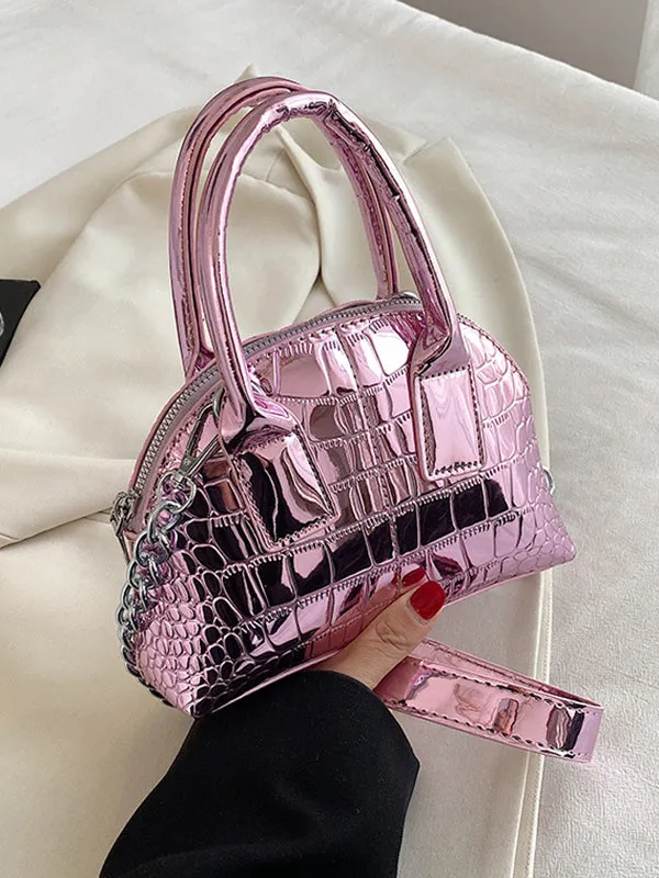 xakxx  PU Chains Shoulder Bag Handbag