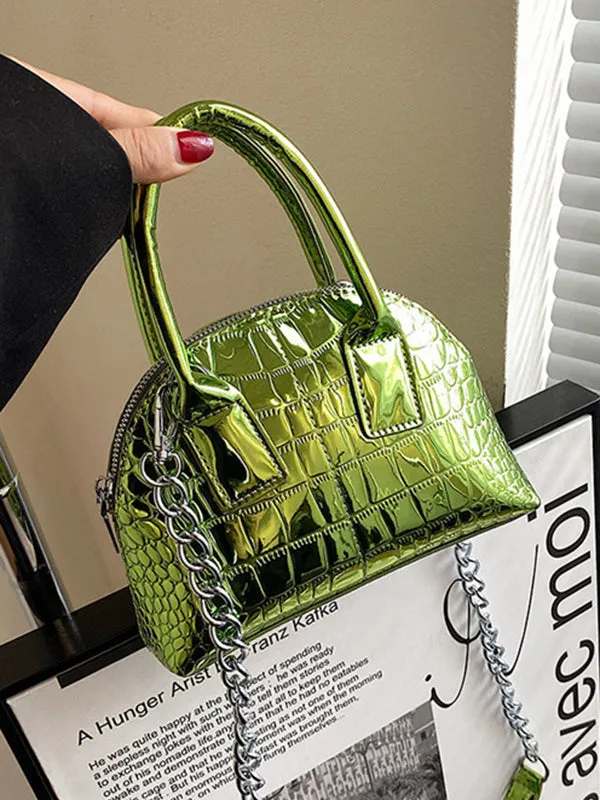 xakxx  PU Chains Shoulder Bag Handbag