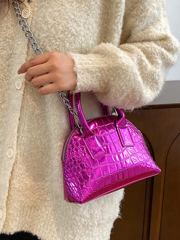 xakxx  PU Chains Shoulder Bag Handbag