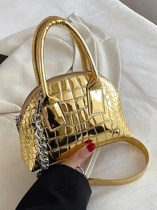 xakxx  PU Chains Shoulder Bag Handbag