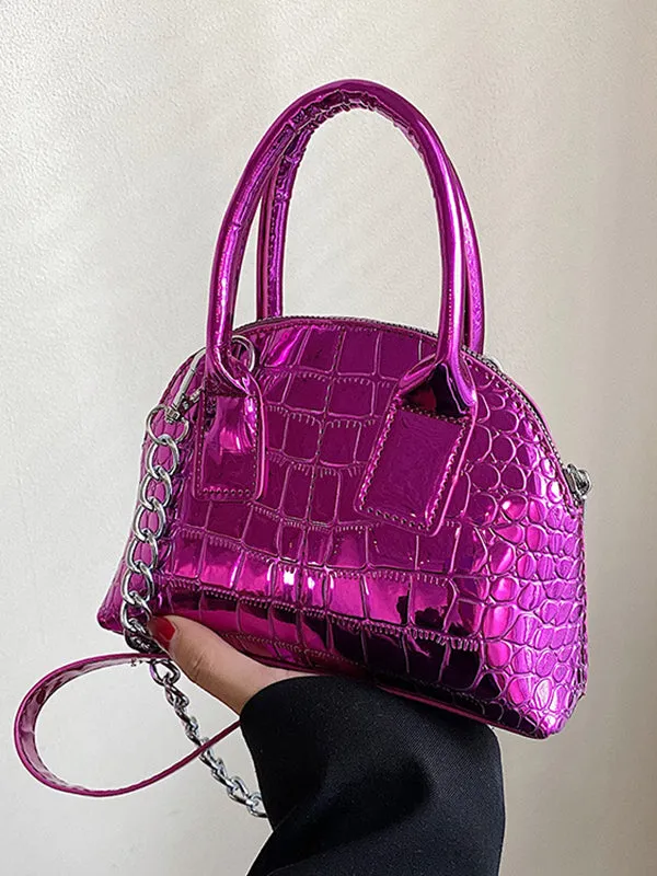 xakxx  PU Chains Shoulder Bag Handbag
