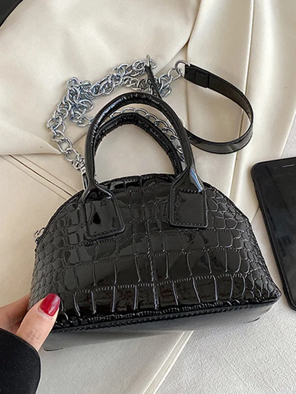 xakxx  PU Chains Shoulder Bag Handbag