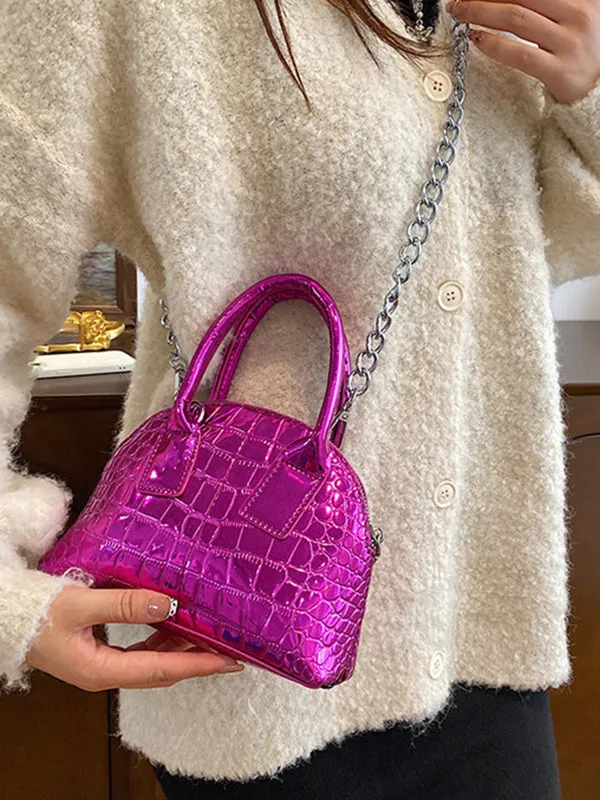 xakxx  PU Chains Shoulder Bag Handbag