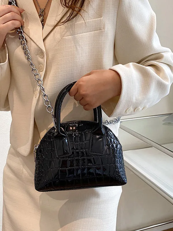 xakxx  PU Chains Shoulder Bag Handbag