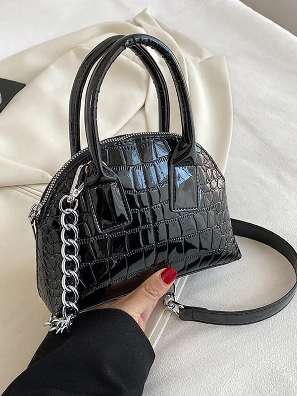 xakxx  PU Chains Shoulder Bag Handbag