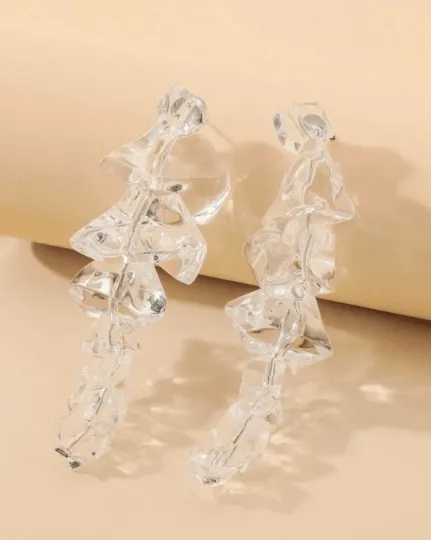 Y2K - Irregular 3D ice earrings | funny cute colourful cubes | fun style pop art earrings | quirky shaped earring | oversize statement earrings